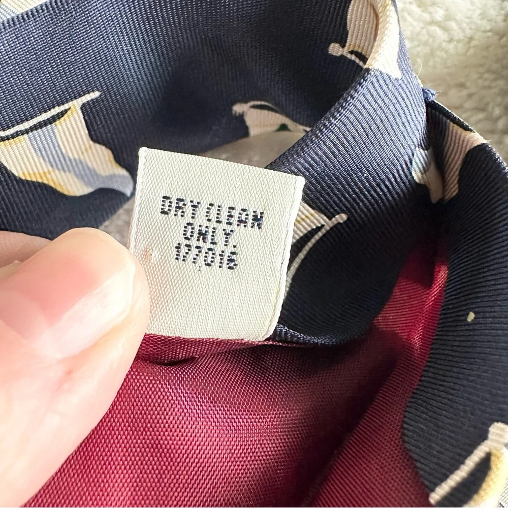 Vintage Gap Necktie Mens Navy Silk Nautical Flags Sailing Boat Coastal Preppy